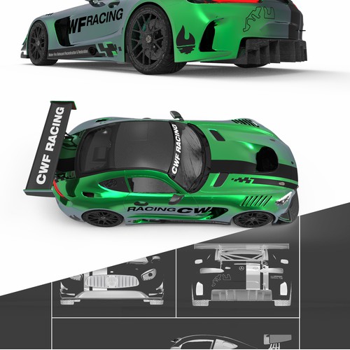 Car wrap - restoration company - racing car