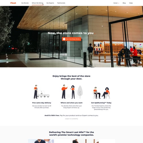 Landing page