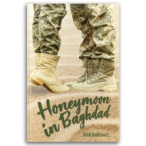 Sweet cover proposal for a book about a young couple in the National Guard