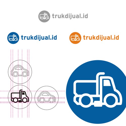 logo concept for trukdijual.id