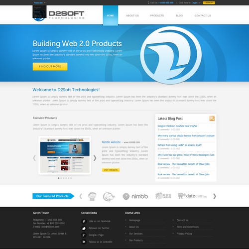 D2Soft Technologies needs a new corporate site