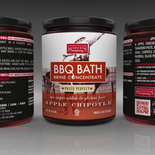 Existing Label Needs Resizing for Sweetwater Spice Co.