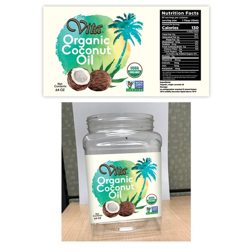 Coconut oil label