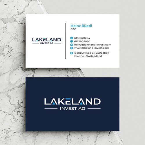 Lakeland Invest AG Logo & Business Card Design