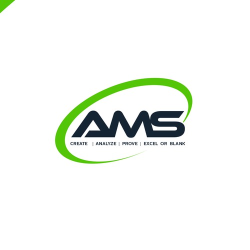 Abstract logo design for AMS