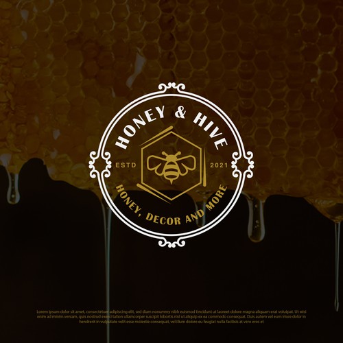 Logo for a honey manufacturing 