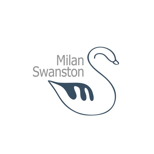 Create an urban swan signature logo for an Downtown Toronto Realtor