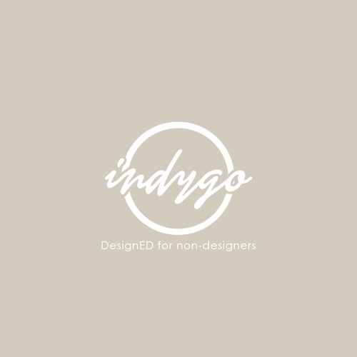 Modern and luxurious logo design for Indygo.