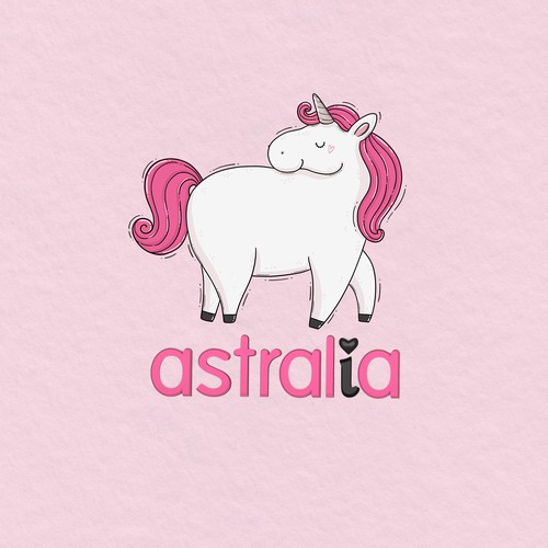 Chubby Unicorn character as an addition to the company logo