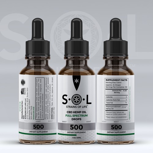 S.O.L CBD Hemp Oil Drops