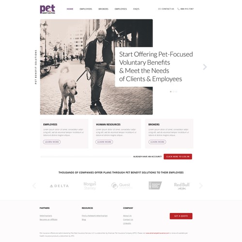 homepage design