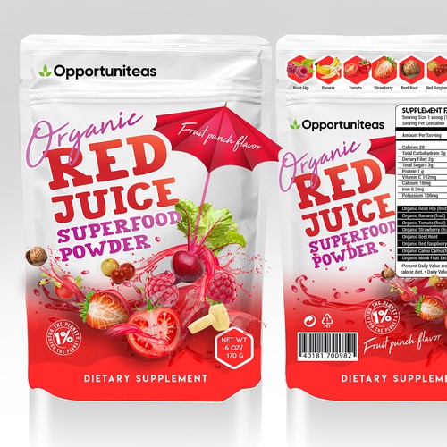 Organic red juice