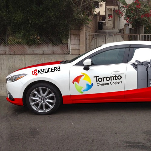 ** Crete a SLEEK & Eye Catching Car Wrap for 2014 Mazda 3 Sport for a Document Management Company