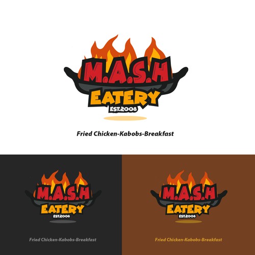 FUN, STRONG logo for RESTAURANT