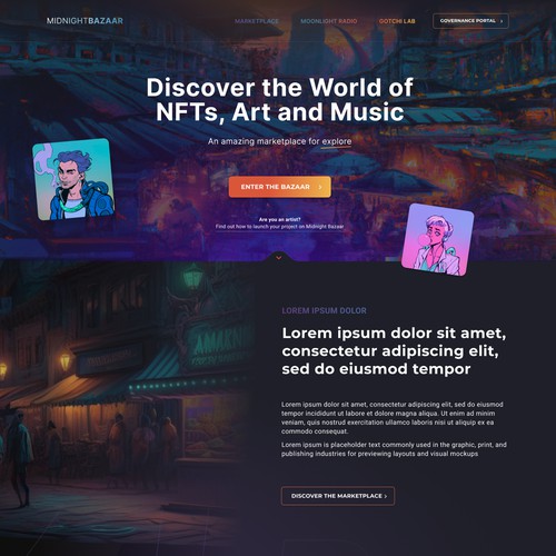 NFT Landing Page