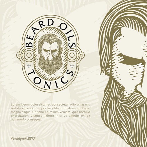 Logo for beard oil product