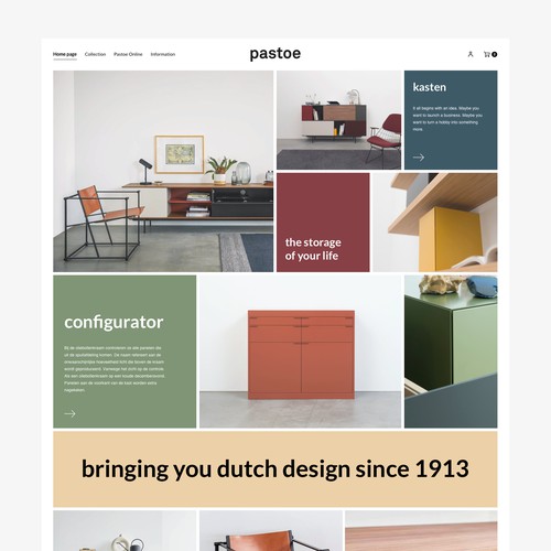 Pastoe webdesign. Squarespace website