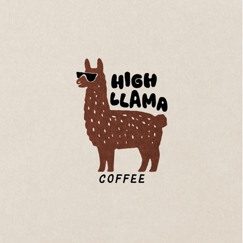 Visual Identity for High Llama Coffee
