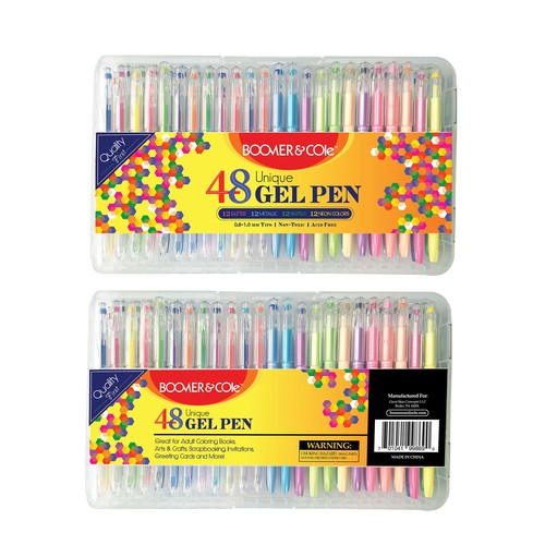 48 Gel Pen Set for Boomer & Cole