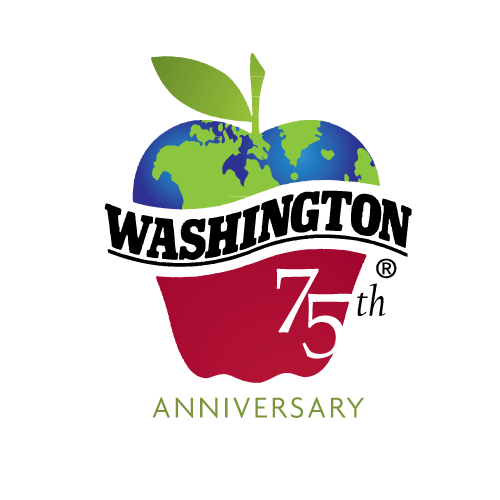 Logo for Washington Apple Commission - 75th Anniversary