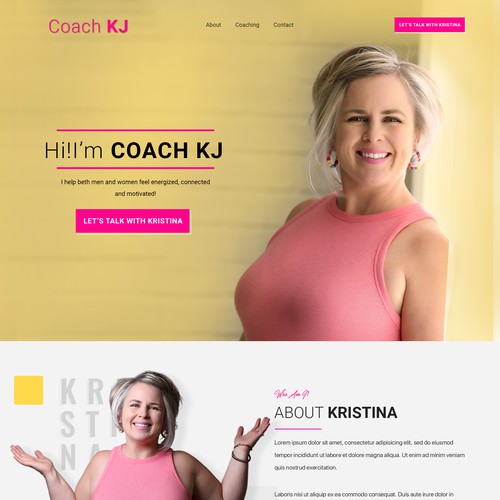 Life Coach Website Design
