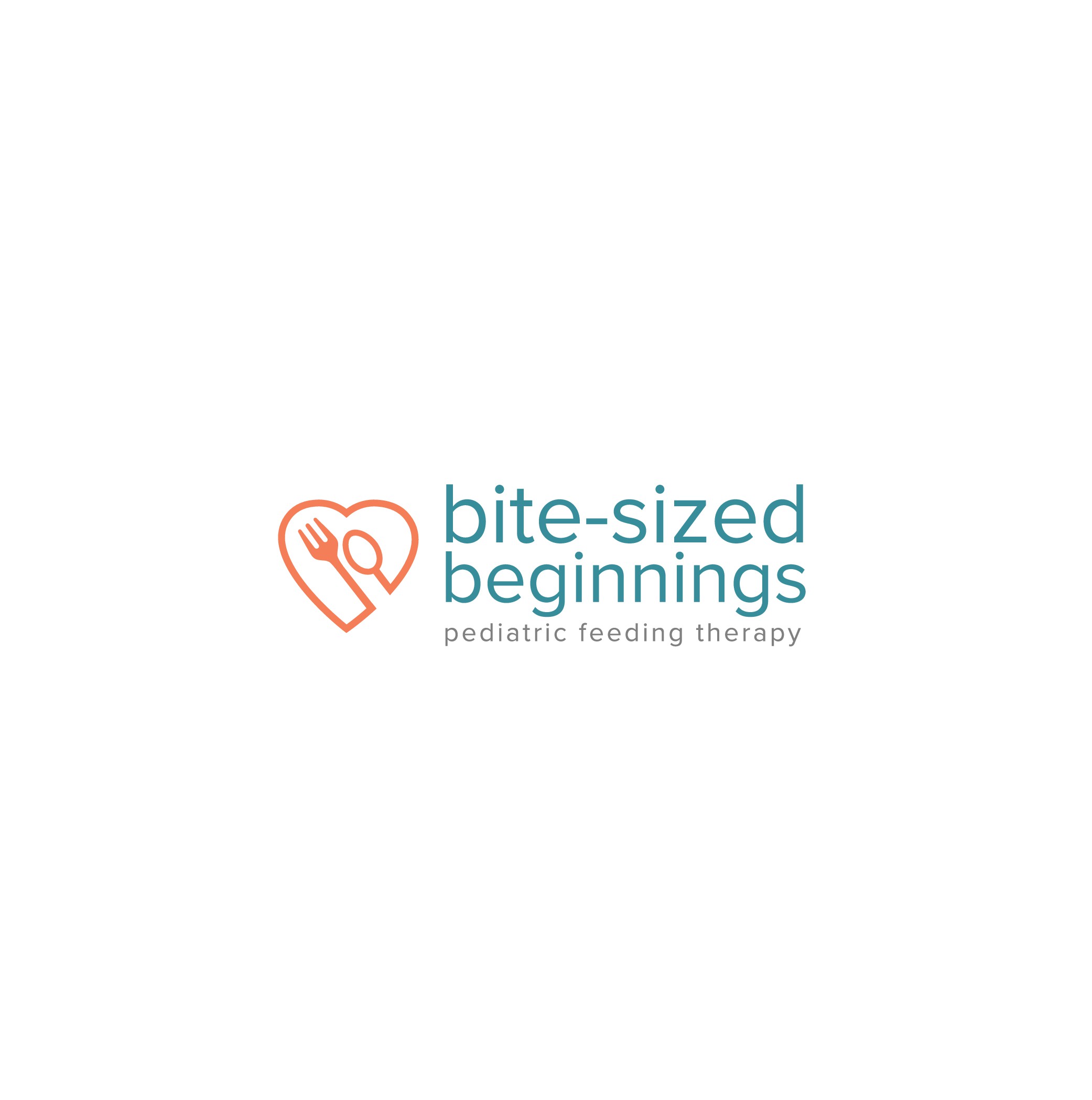 Design a modern yet playful logo for a kids speech and feeding therapy center