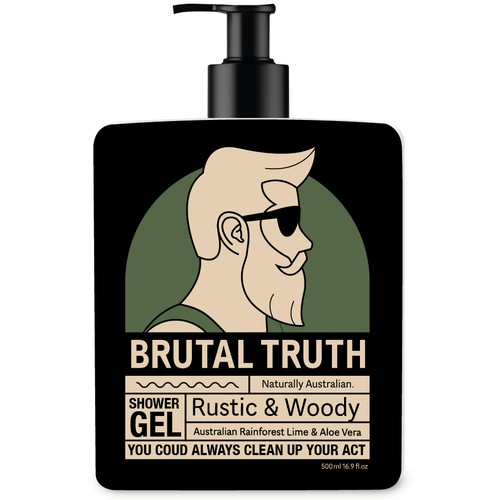 Label design for brutal truth