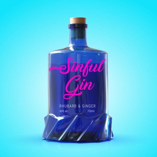 Gin bottle design