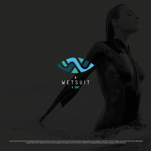 Logo concept for A Wetsuit A Day.