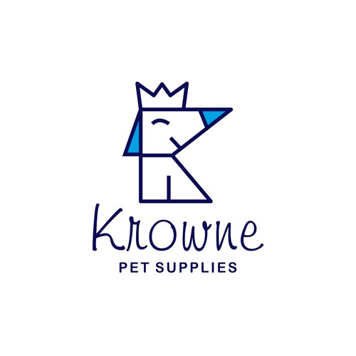 Fun logo of Krowne pet supplies