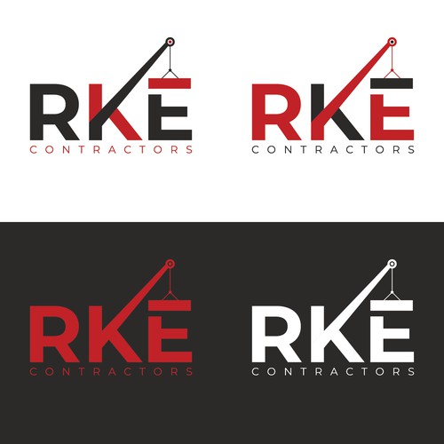 construction logo with crane