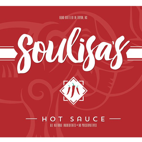 Create label design for a line of Asian sauces