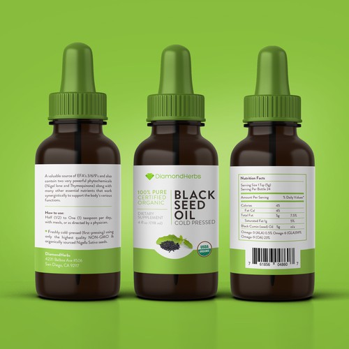 Black Seed Oil Dropper