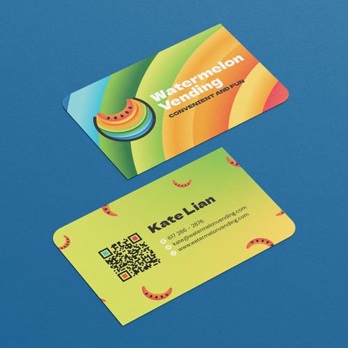 A fun and eye catching business card design