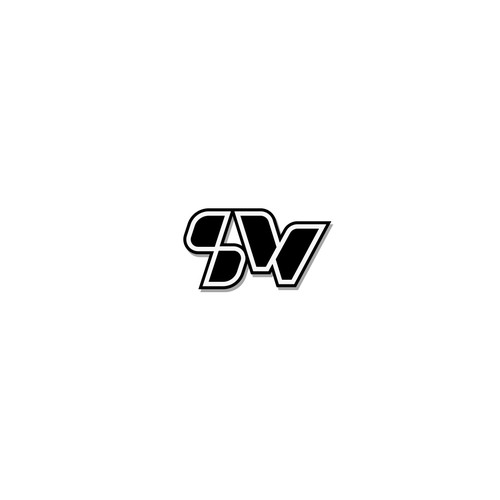 S W letter logo design