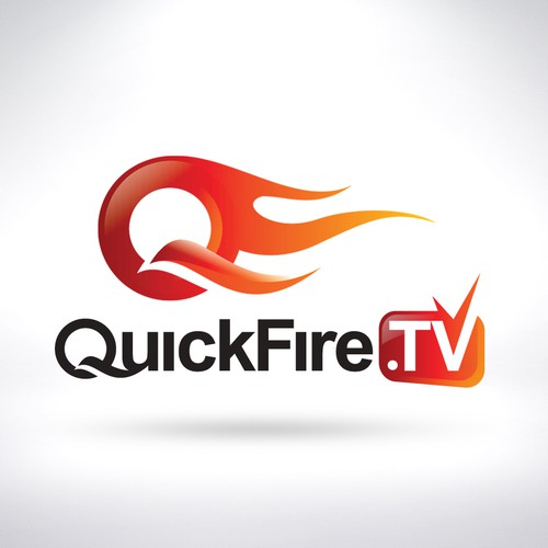 标志为QuickFire概念。电视重新设计