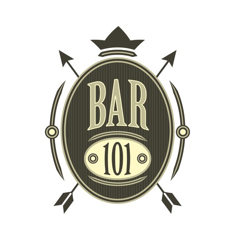 Bar logo shield