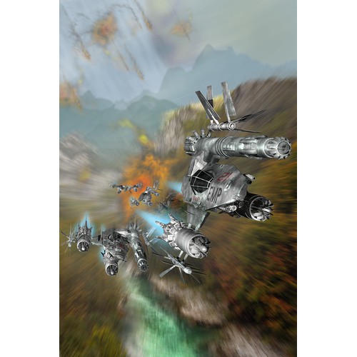 Ebook Cover Design for a sci-fi Star Wars-ish space opera.