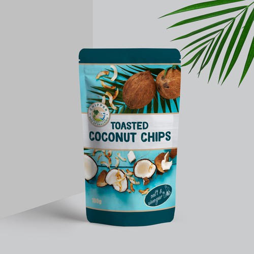 Coconut chips packaging design