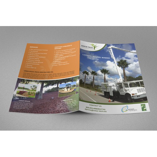 Help Arbor-Tech Environmental Group with a new brochure design