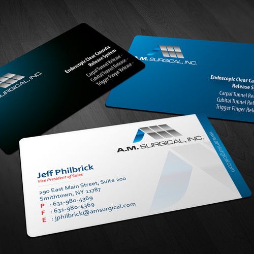 Business Card for Surgery Company - A.M. Surgical, Inc.