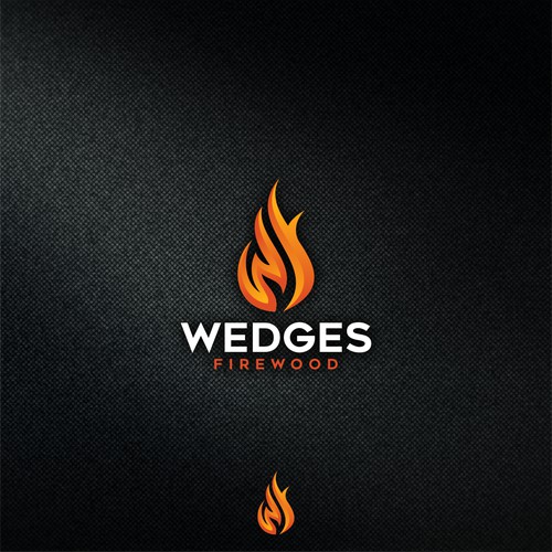 logo concept for WEDGES FIREWOOD