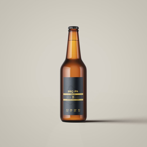 Minimal beer label design