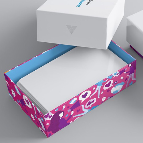 Illustration for Vistaprint’s premium biz card boxes