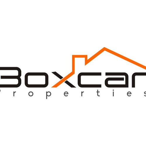 Create a vintage industrial logo for Boxcar Properties!