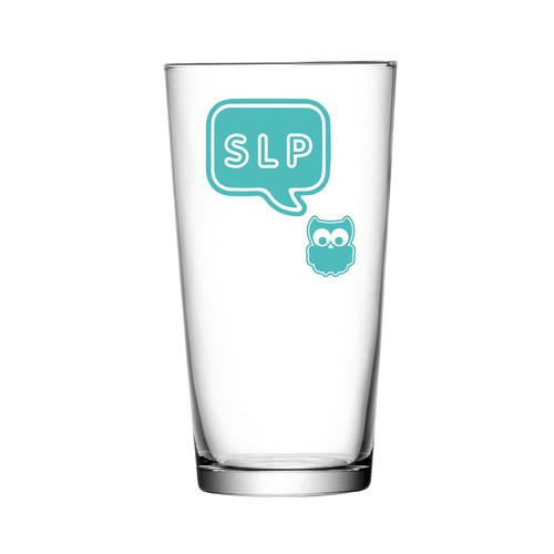 modern graphic for pint glass