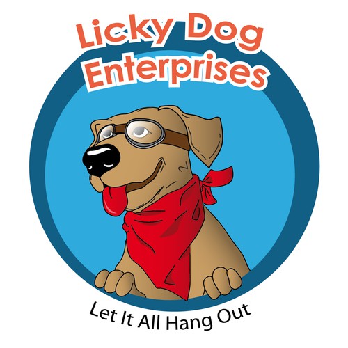Dog mascot for Licky Dog Enterprises