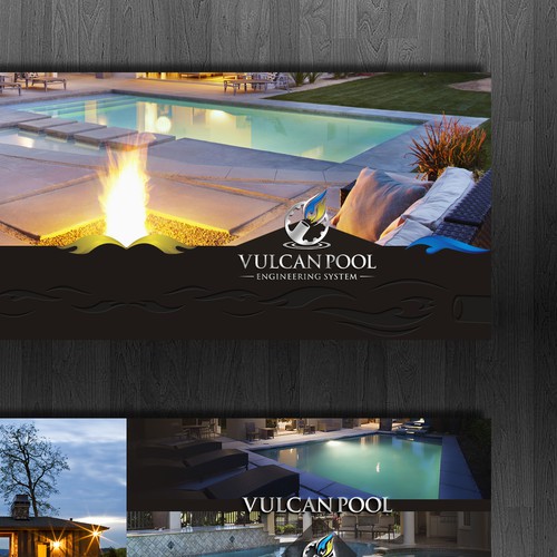 Create luxury brochure for swimming pool business that feelshigh-class!