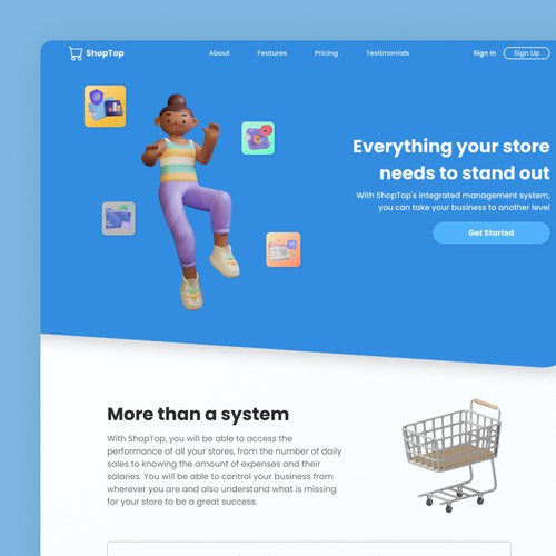ShopTop | CRM Landing Page