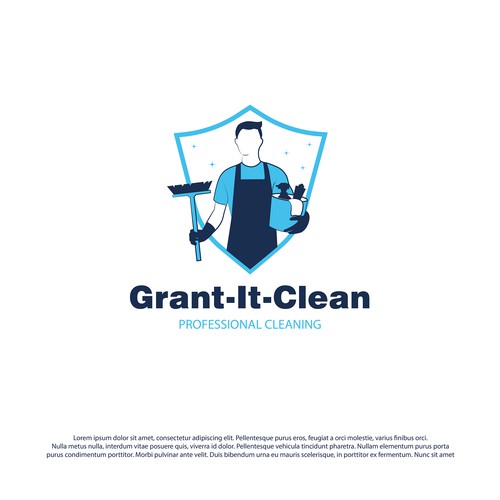 Logo for cleaning business